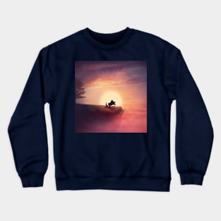 sunset piano melody Crewneck Sweatshirt